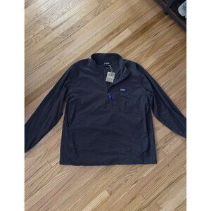 Patagonia Mens Long-Sleeve Black Pullover Outdoor Everyday Marsupial Jacket, new